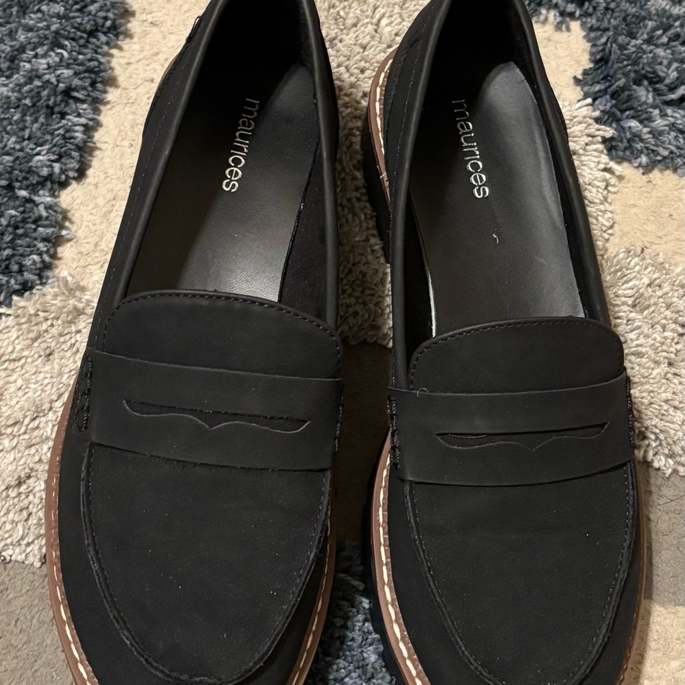 Maurices Classic Black Loafers